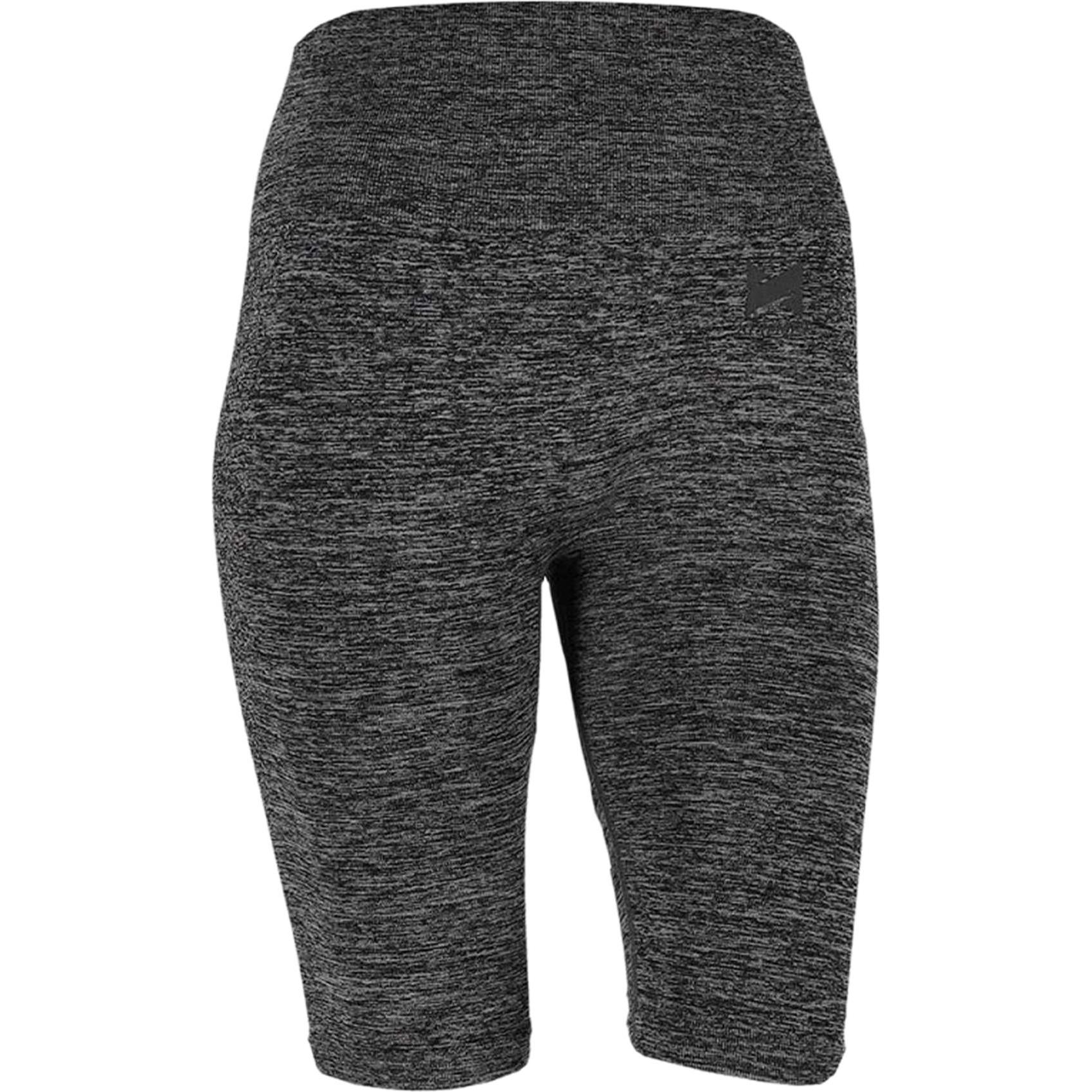 Black Snake, Damen, Shorts, High Waist, Grau, (M)