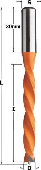 Produktbild CMT 372.050.12 Dübelbohrer 5mm, Schaft 10x30 links (5 Millimeter)