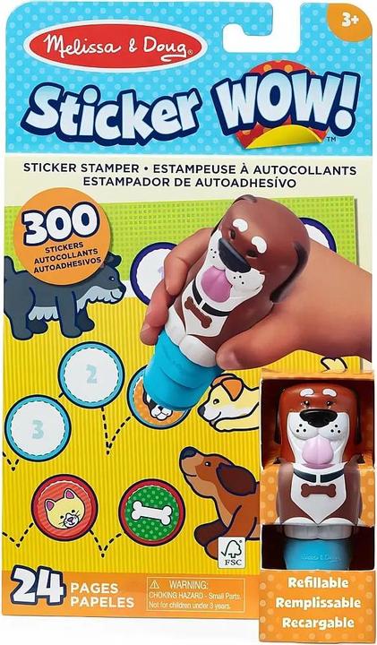 Produktbild Spin Master Melissa & Doug - Sticker WOW! Hund Aufkleberstempel & Block