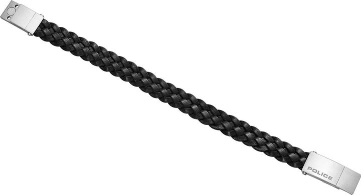 Immagine prodotto Police Bracciale Indy II nero (21 cm, Acciaio inossidabile, Cuoio)