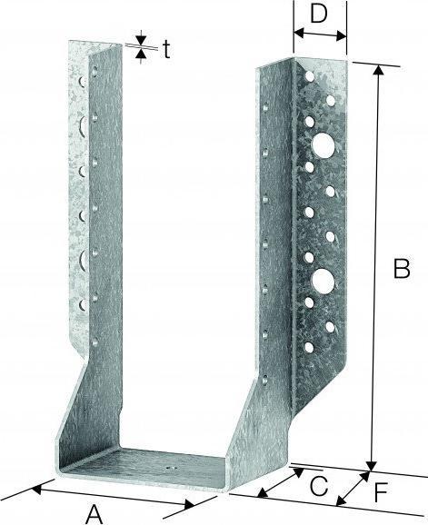 Actual product image Simpson Strong-Tie Simpson external beam shoe BSNN140/150 (Joist hanger)
