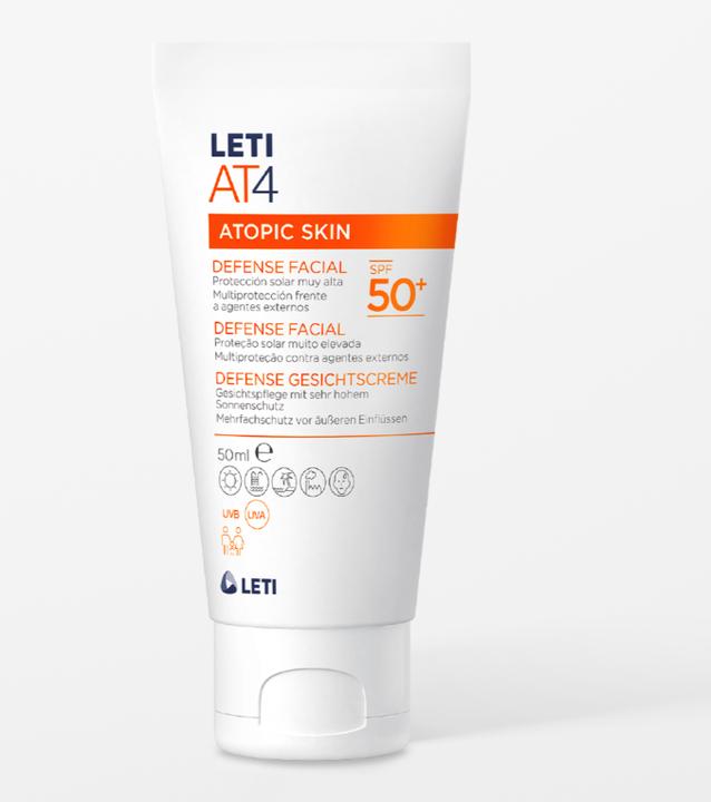 Immagine prodotto Leti LETIAT4 Defense Face Cream SPF 50+, 50 ml Crema, 50 ml Crema (Crema solare viso, SPF 50+, 50 ml)