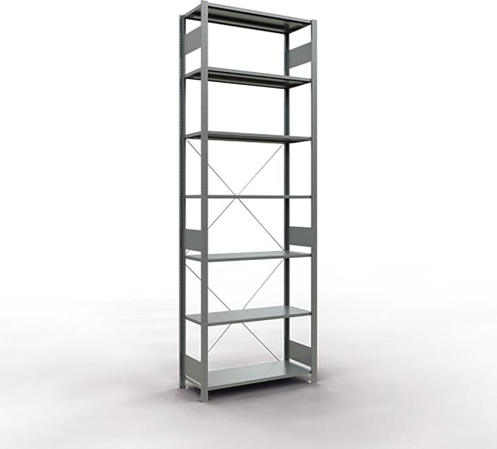 Produktbild Schulte Lagertechnik Stecksystem Grundregal MULTIplus150 mit Kreuzstrebe