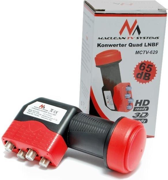 Produktbild Maclean MCTV-629 MCTV-629 LNB Satelliten-Quad (Quad LNB, Unysat)