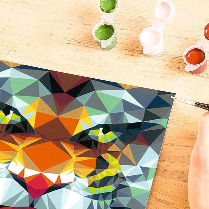 Actual product image Ravensburger CreArt Polygon Tiger
