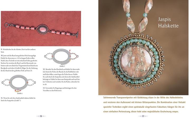 Produktbild CreaNon Cabochons mit Perlen einfassen (Deutsch, Claudia Schumann, Jamie Cloud Eakin, 2016)