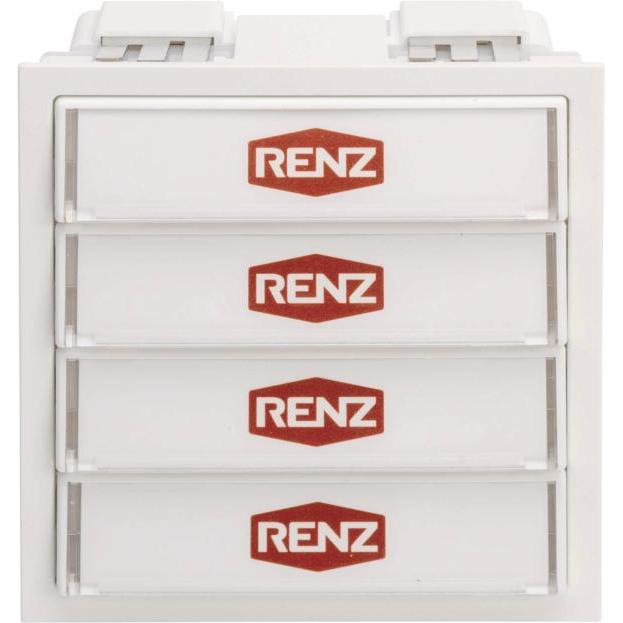 Thumbnail - Renz, Briefkasten, Tastenmodul 97-9-85272 4 Taster weiss (alt: 97-9-85100)