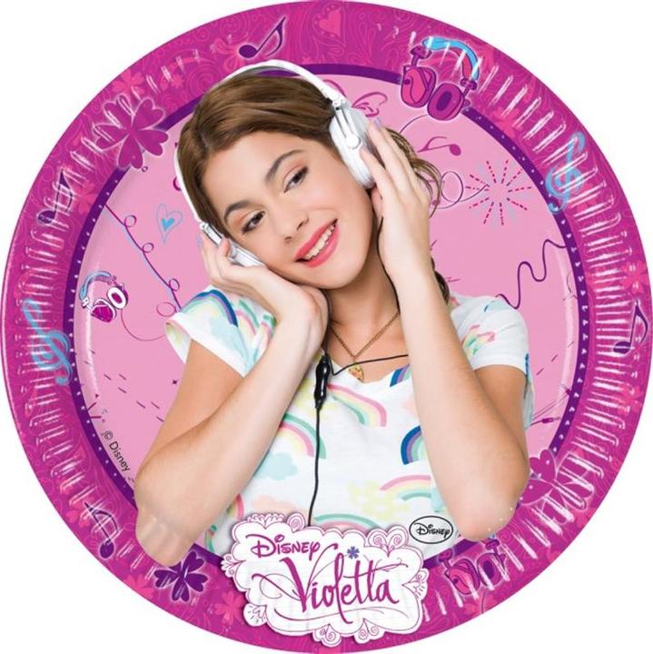 Image du produit Violetta Assiettes de fête en papier pour casques d'écoute (paquet de 8) (8 x)