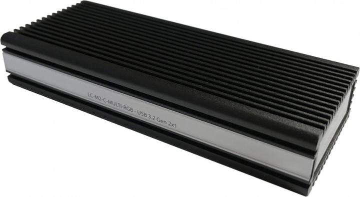 Produktbild LC-Power Externes Gehäuse LC-M2-C-MULTI-RGB M.2 (M.2 2242, M.2 2260, M.2 2280)