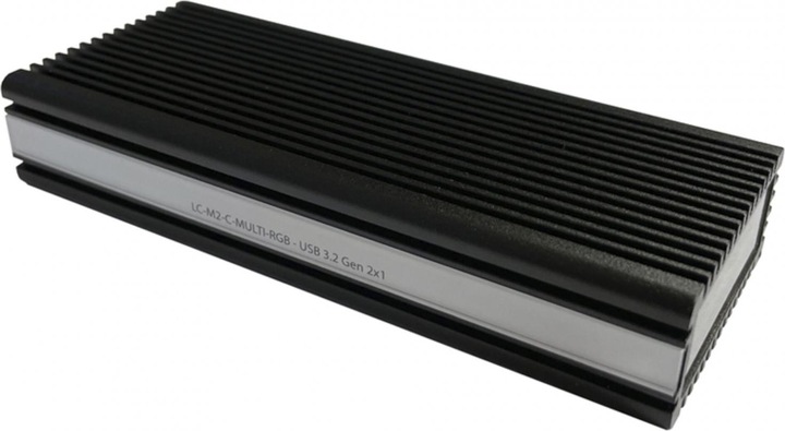 Actual product image LC-Power External housing LC-M2-C-MULTI-RGB M.2 (M.2 2242, M.2 2260, M.2 2280)
