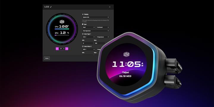Image du produit Cooler Master CoolerMaster WAK MasterLiquid 360 Atmos II LCD