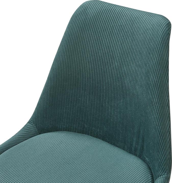 Produktbild En.Casa Esszimmerstuhl Fläten 2er Set Cord Dunkelgrün