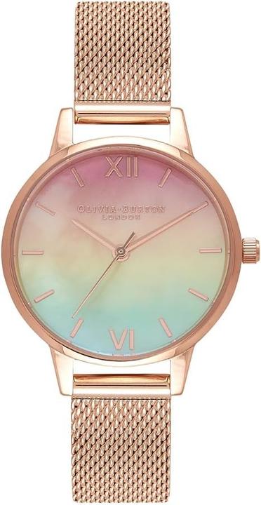 Olivia Burton Analoog kwartshorloge met rosegoudkleurige roestvrijstalen armband voor dames OB16RB25 (Analogue wristwatch, 30 mm)