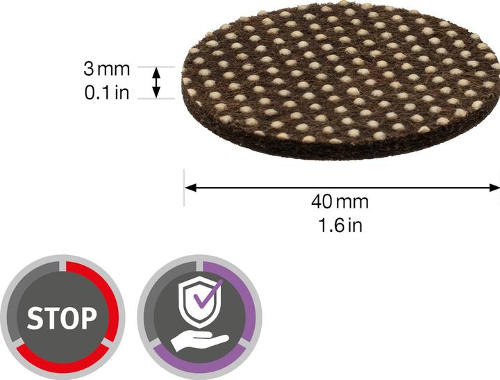 Produktbild Wagner System design yourself EH 0140 Anti-Rutsch-Pads Stoff Ø 4,0 cm, 4 St. (4 Stück)