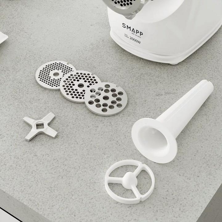 Actual product image Smapp 489.81 malūnėlis su smulkintuvu balta Saugus apsipirkimas su pristatymu į namus