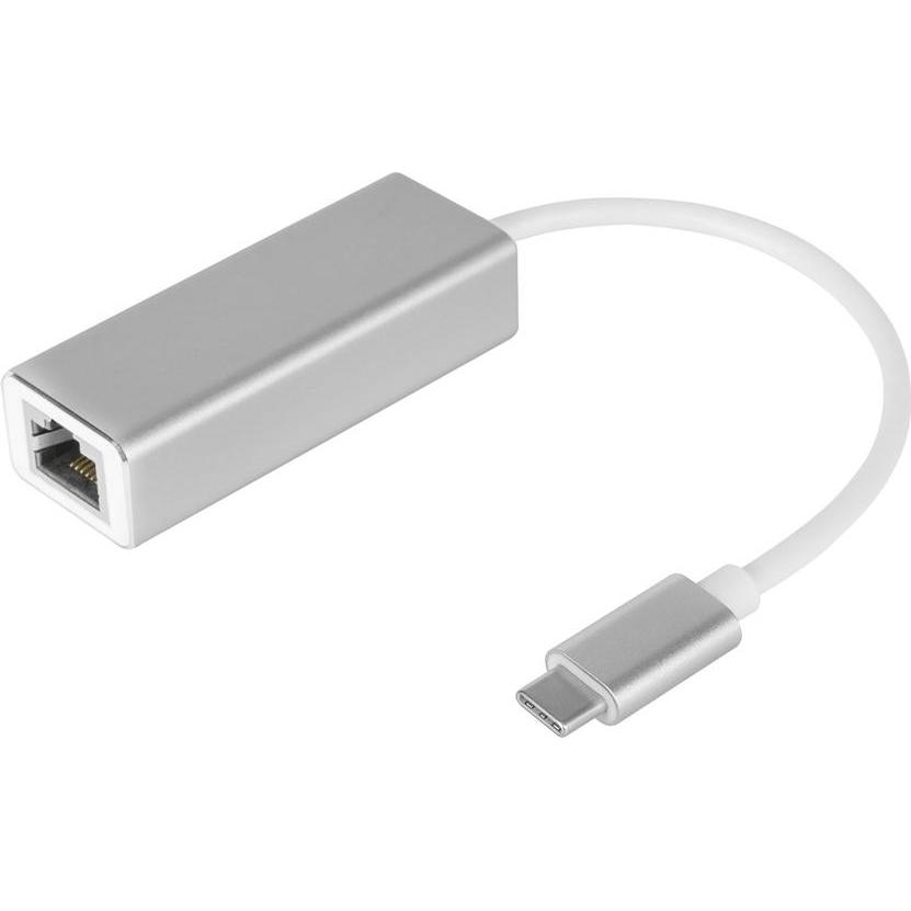 Krüger&Matz Adapter USB Typ C (USB-C, RJ45 Gigabit Ethernet (1x)), Netzwerkadapter