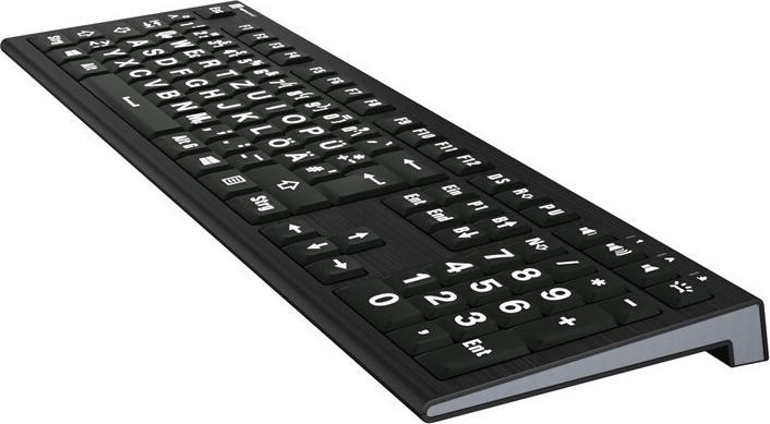 Immagine prodotto Logickeyboard XL-Print Astra2 BL Tastiera dt. (PC) (Cablato)
