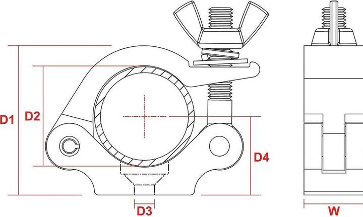 Image du produit BeamZ Pince BC50B-200 (Support de fixation)