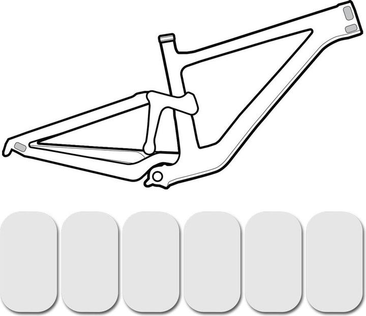 Actual product image Lizard Skins Frame Wrap Protector cable rub kit, clear (Frame protection film)