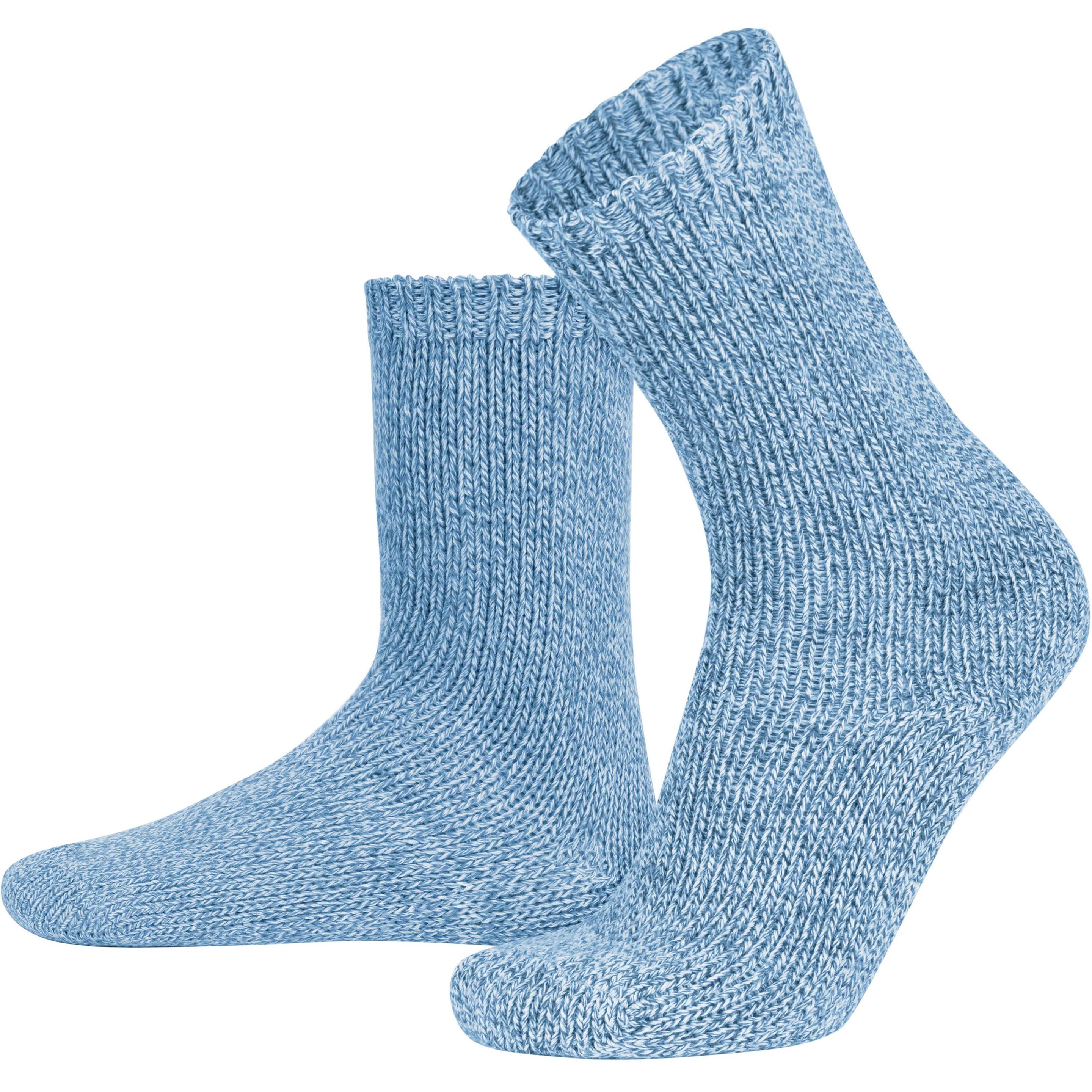 Normani, Herren, Socken, 2 Strickwollsocken aus Baum- und Schafwolle, Blau, (2er Pack, 47 - 50)