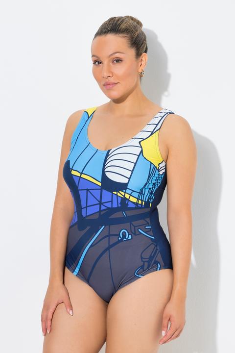Actual product image Ulla Popken Sailing Deck Swimsuit (54)