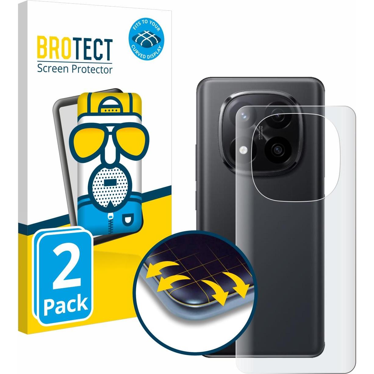 BROTECT Fullscreen Schutzfolie Displayschutz Folie Matt Entspiegelungsfolie (2 Stück, Xiaomi Redmi Note 14 Pro), Smartph...