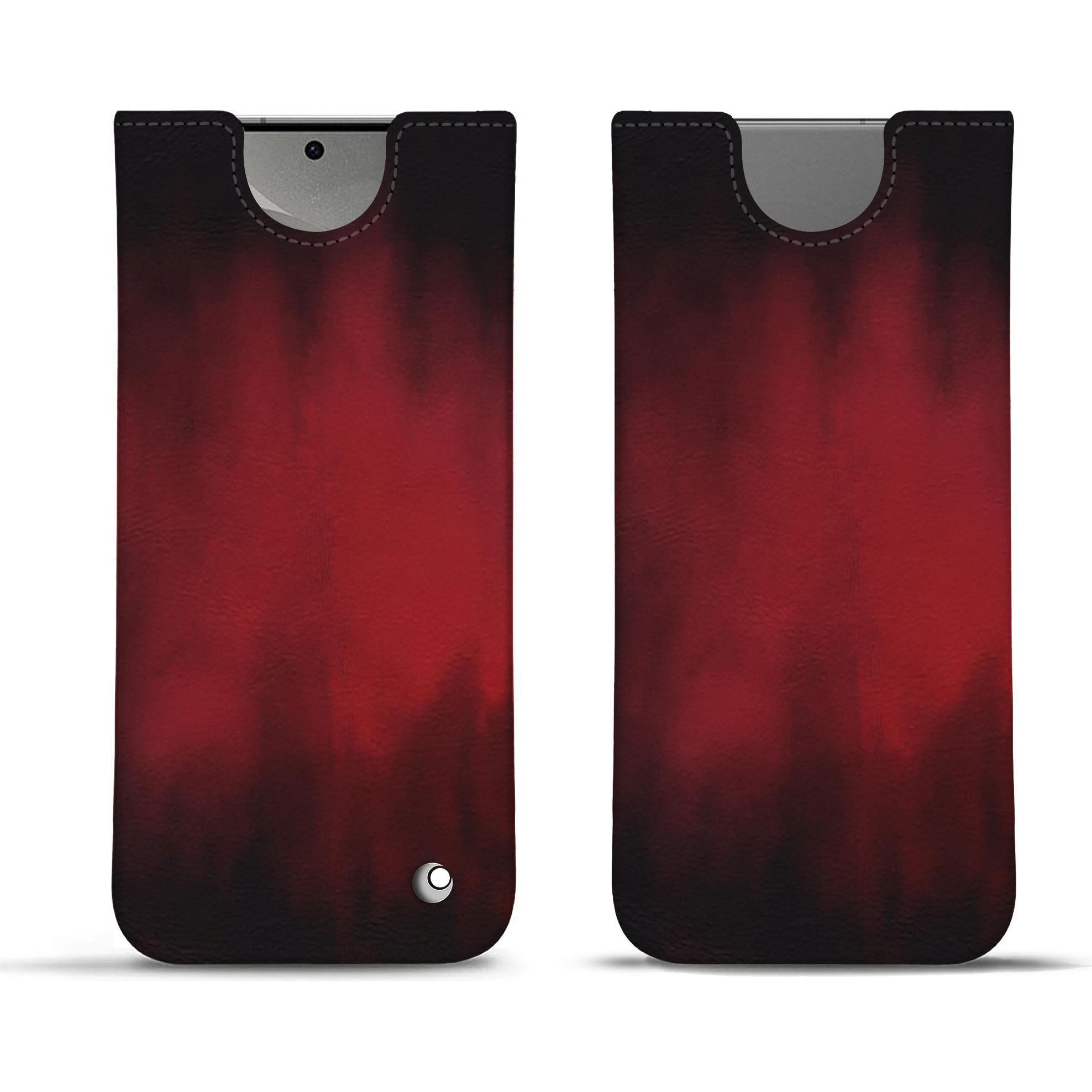 Noreve Lederschutzhülle (Samsung Galaxy S24), Smartphone Hülle, Rot
