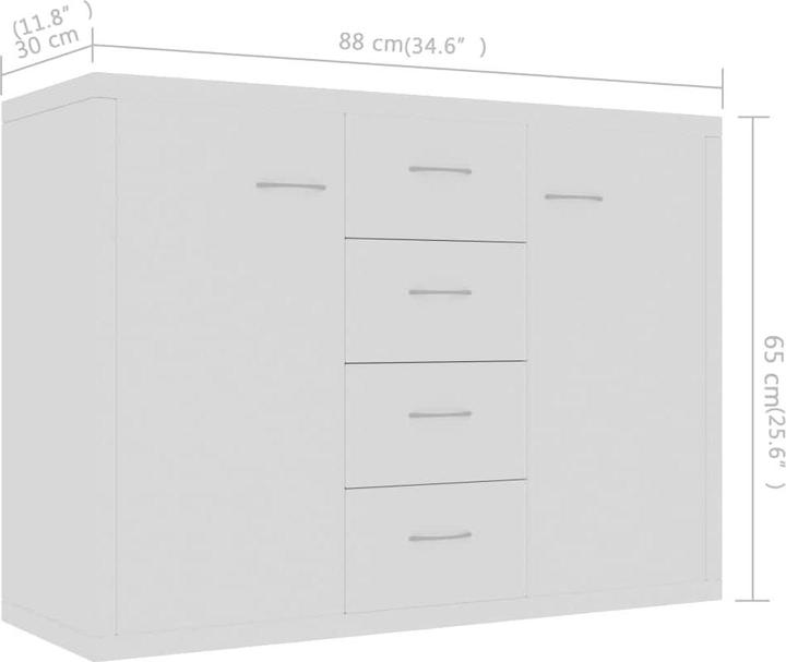 Image du produit vidaXL Sideboard (88 x 30 x 65 cm)