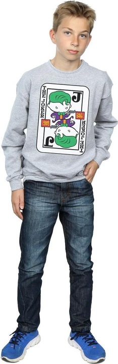 Image du produit - Sweat CHIBI JOKER PLAYING CARD - Garçon (152, 158)