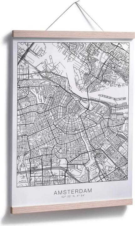 Image du produit Trenddeko Plan de la ville d'Amsterdam (40 x 50 cm)