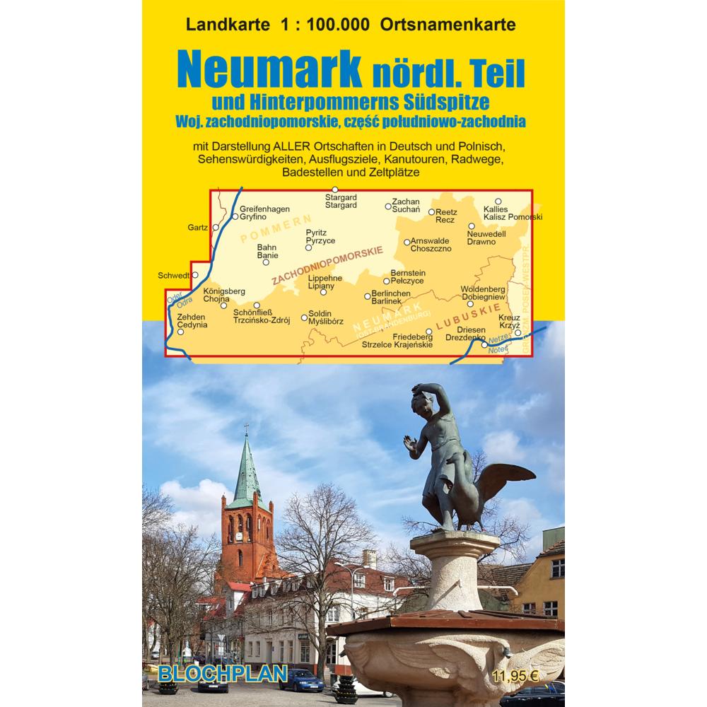 Bloch:Landkarte Neumark - nördlicher Te, Landkarte