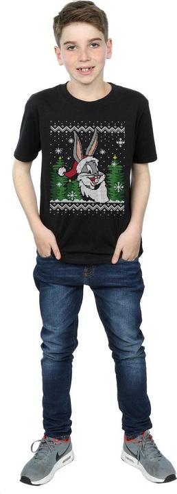 Produktbild Looney Tunes Bugs Bunny Christmas Fair Isle TShirt Jungen (140, 146)