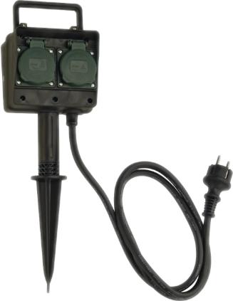 Orno GNIAZDA OGRODOWE 2x2P+Z 1,5m IP44 3G1,5mm2 (2 x, 1.50 m)