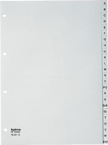 Actual product image Kolma Index A4 strong A-Z 24-piece white