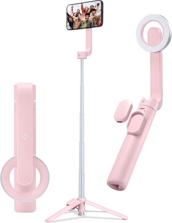 Spigen Selfiestick S570W MagSafe Tripod Bluetooth misty rose AMP06403
