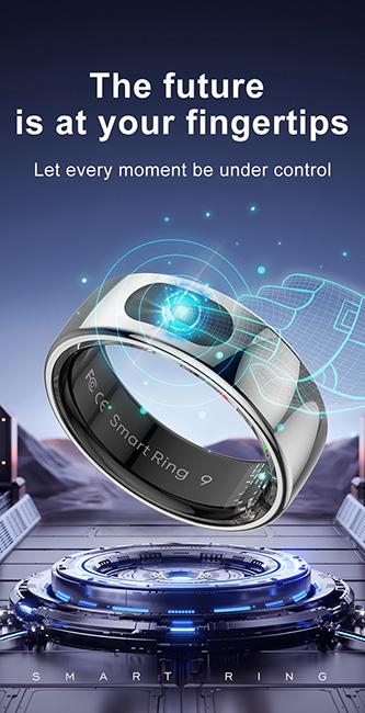 Immagine prodotto Powerton SMART RING PRO Smart Ring velikost 8, gold (8, Oro)