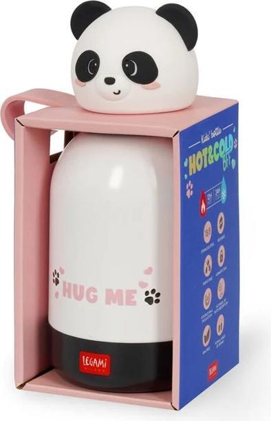Actual product image Legami Thermosflasche für Kinder - Hot&Cold BFF - Panda (0.31 l)