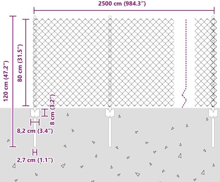 Produktbild vidaXL Aussenbarriere