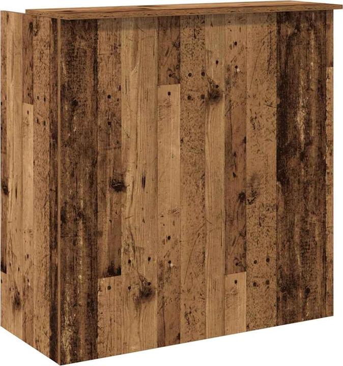 Actual product image vidaXL Reception counter in reclaimed wood look 100x50x103.5 cm wood-based material