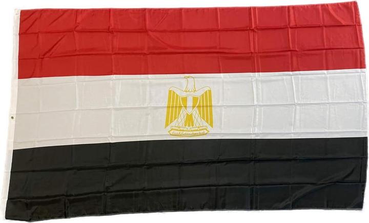 Produktbild trends4cents XXL Flagge Ägypten 250 x 150 cm Fahne mit 3 Ösen 100g/m² Stoffgewicht