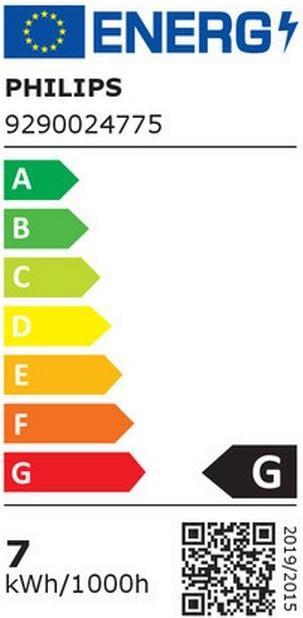 Energie-Label Philips Hue Philips E27 Einzelpack Filament (E27, 7 W, 550 lm, 1 x, G)