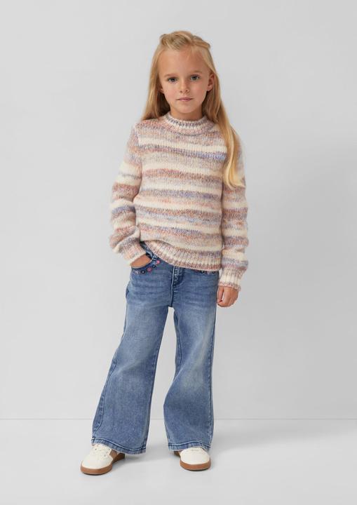 Produktbild s.Oliver Strickpullover Gestreifter Strickpullover im Loose Fit (92)