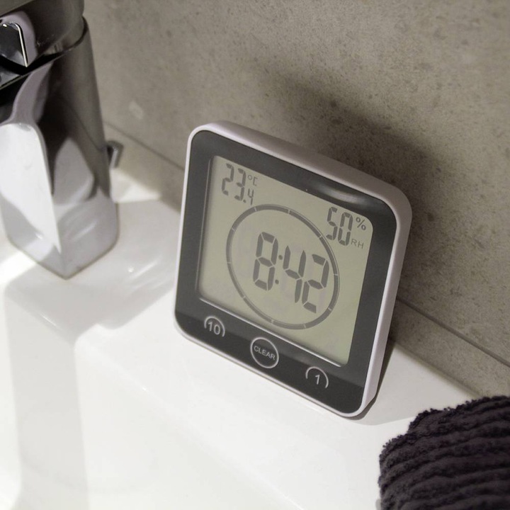 Actual product image TFA Timer bathroom / kitchen clock with