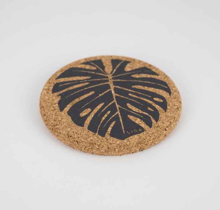 Image du produit Liga Dessous de verre CORK MONSTERA (100 x, Dessous de verre)