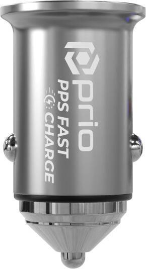 Produktbild prio Fast Charge Autoladegerät 45W PD (USB C) + 45W (USB A) schwarz