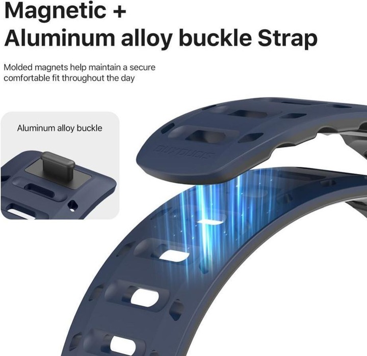 Actual product image Dux Ducis CS Armband (49 mm, 45 mm, 46 mm, 44 mm, 42 mm, Silicone, Apple Watch Series 5, Apple Watch Series 4, Apple Watch Series 3, Apple Watch Ultra 2, Apple Watch Series 8, Apple Watch Series 6, Apple Watch SE (2022/2023), Apple Watch Series 7, Apple Watch Series 9, Apple Watch Ultra, Apple Watch Series 10)
