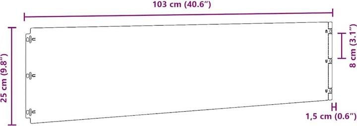 Produktbild vidaXL Rasenkante (103 cm)
