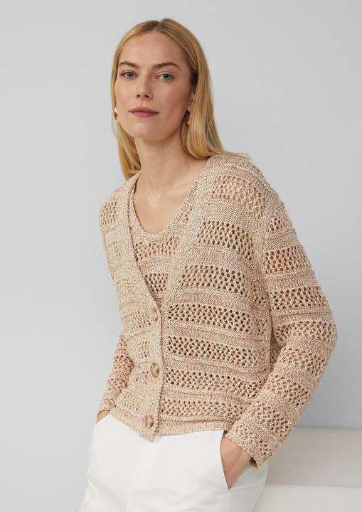 Immagine prodotto S.Oliver Strickjacke Loose-Fit-Cardigan mit Ajourmuster (44)