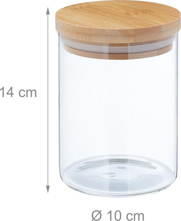 Actual product image Relaxdays 4x storage jar (0.75 l)