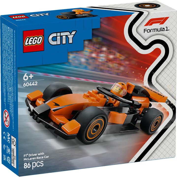 Actual product image LEGO F1 Rennfahrer mit McLaren Rennauto (60442, LEGO City)